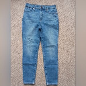 Madewell Light Blue Curvy High-rise Skinny Crop Jean